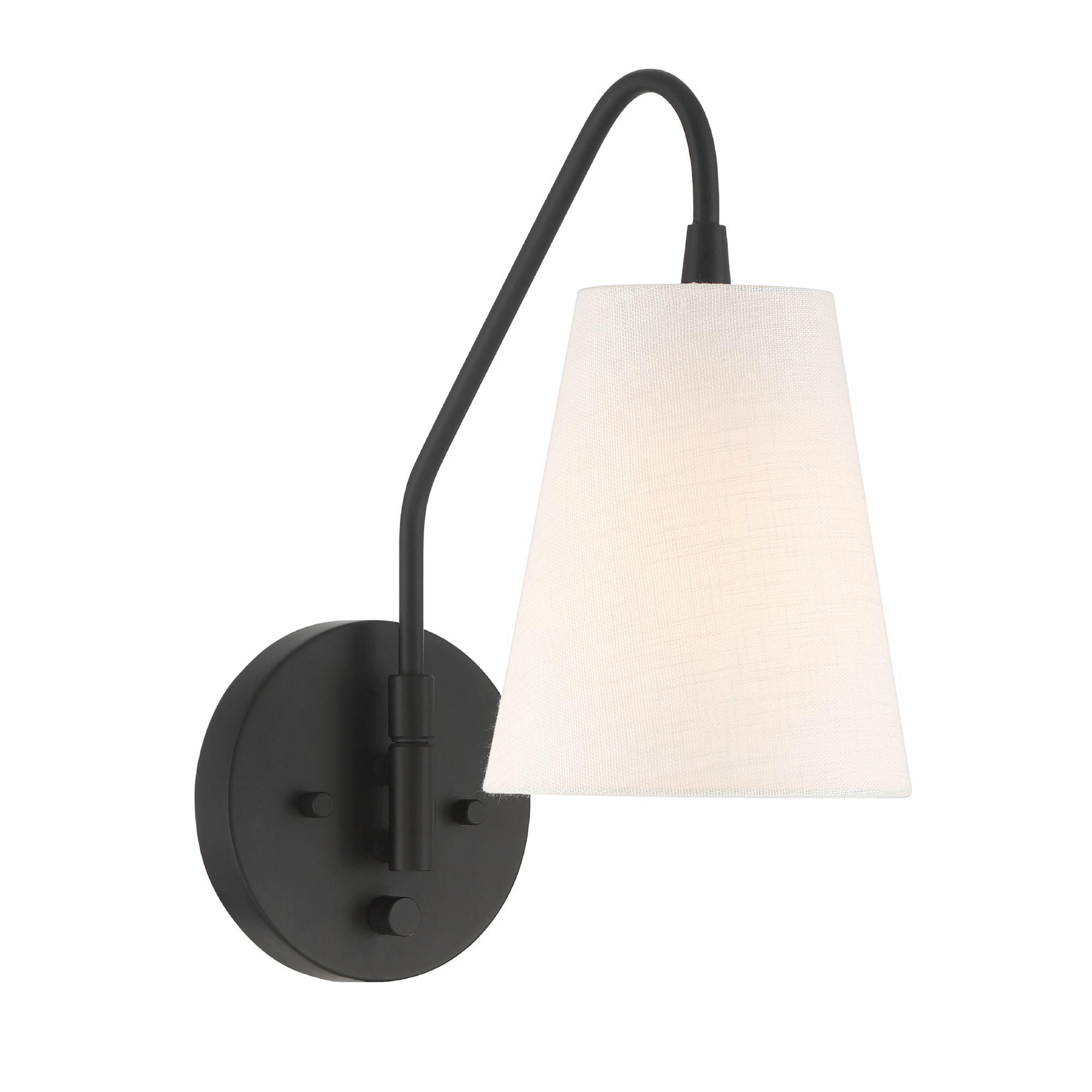 Hunter Valley Park Matte Black 1 Light Large Sconce Wall Light Fixture