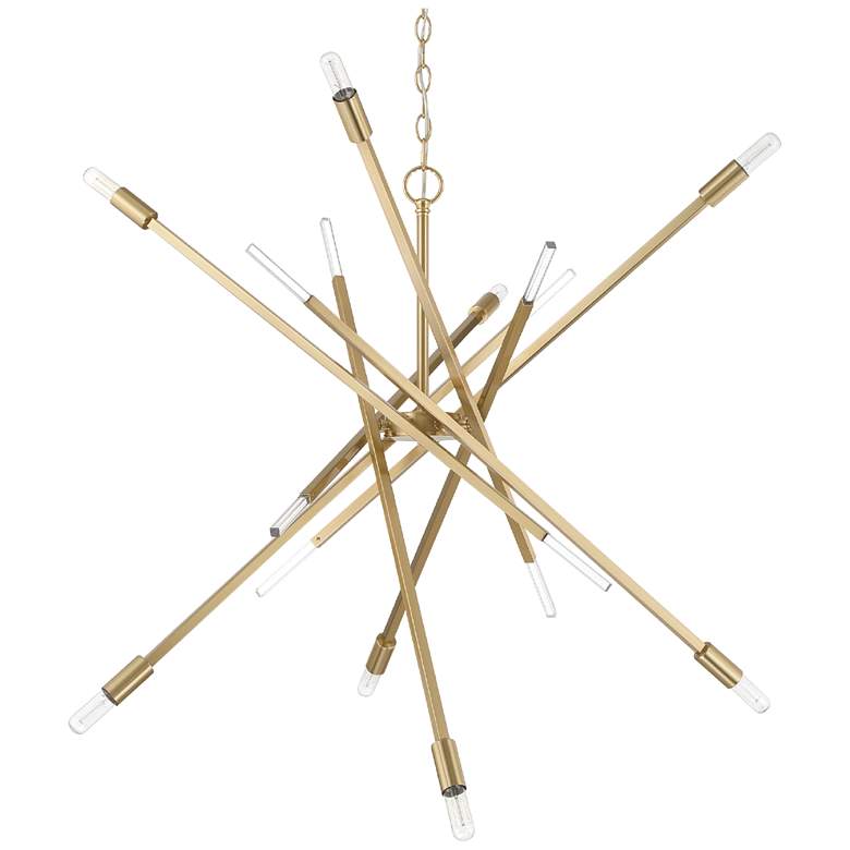 Image 2 Hunter Vicontessa Alturas Gold 8 Light Large Chandelier