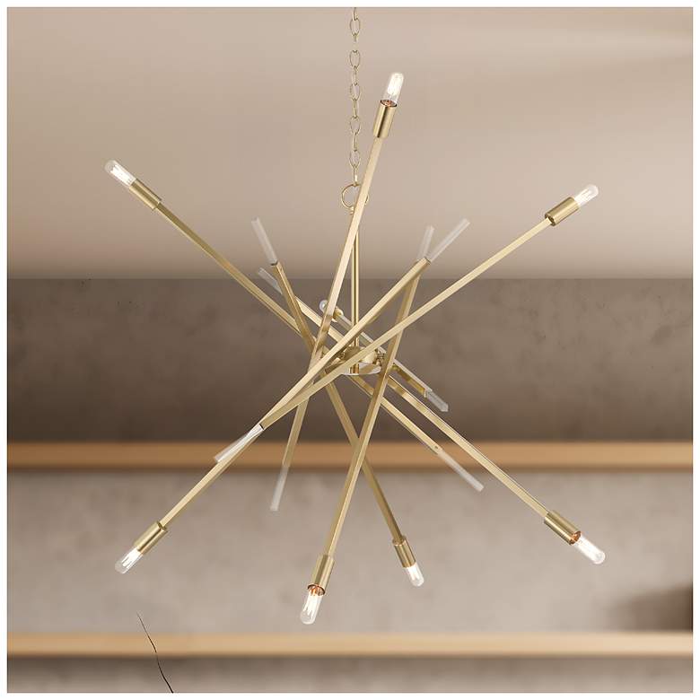 Image 1 Hunter Vicontessa Alturas Gold 8 Light Large Chandelier
