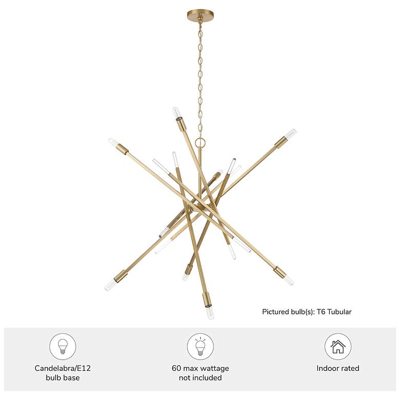 Image 5 Hunter Vicontessa Alturas Gold 8 Light Large Chandelier more views