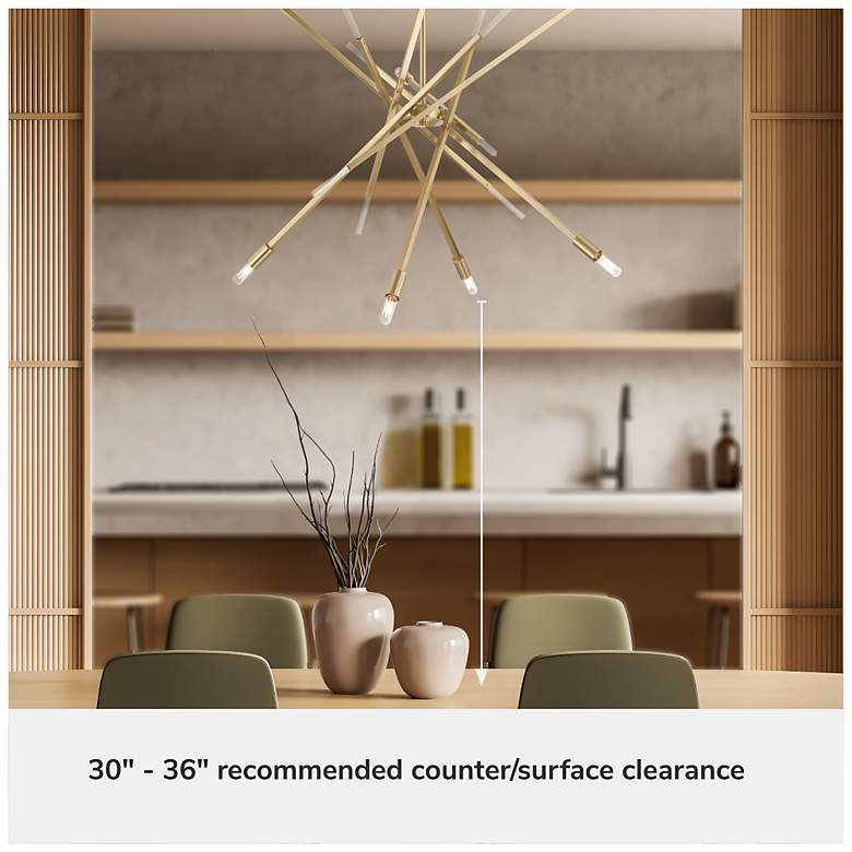 Image 7 Hunter Vicontessa Alturas Gold 8 Light Large Chandelier more views