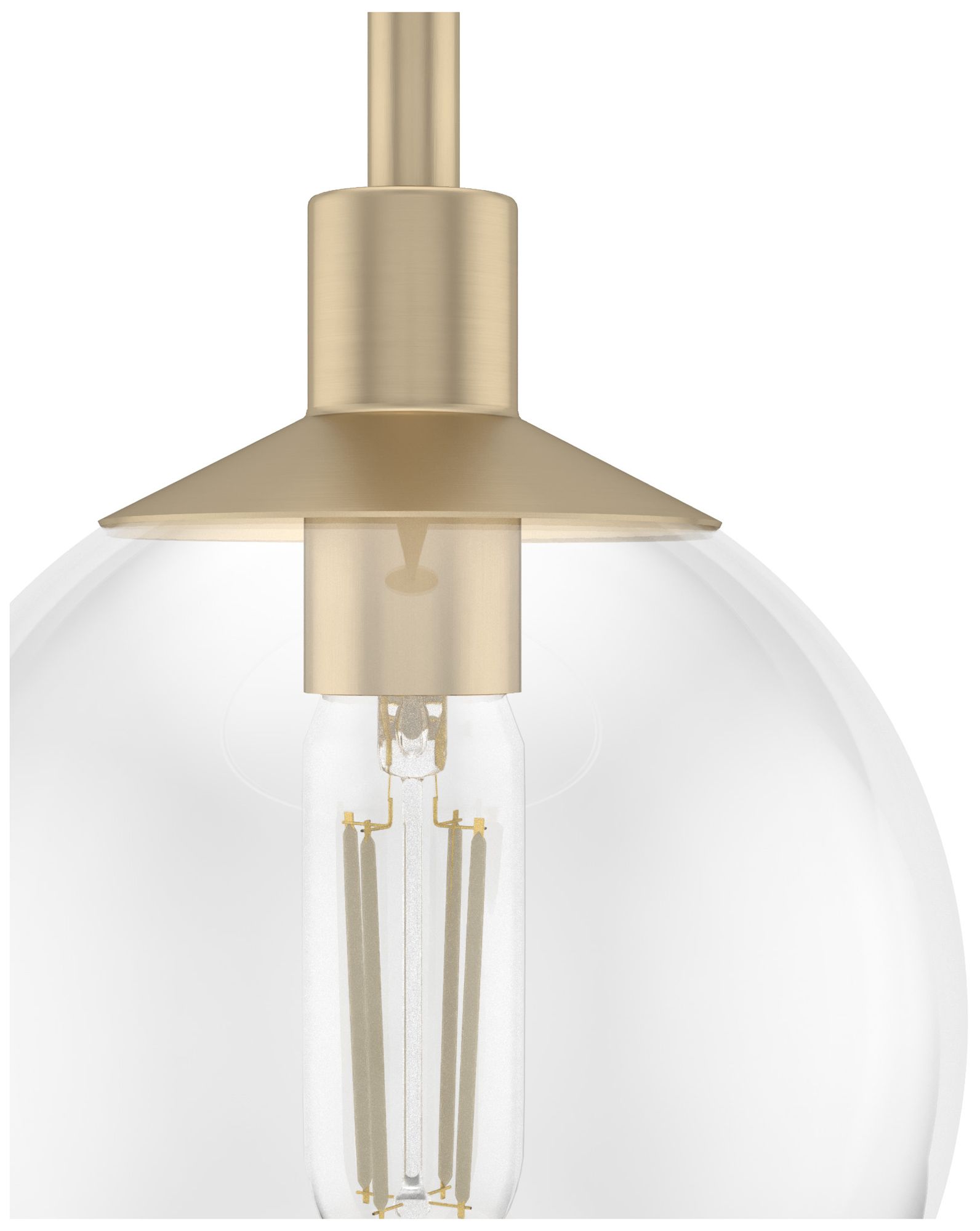 Image 7 Hunter Xidane Alturas Gold with Clear Glass 1 Light Pendant more views