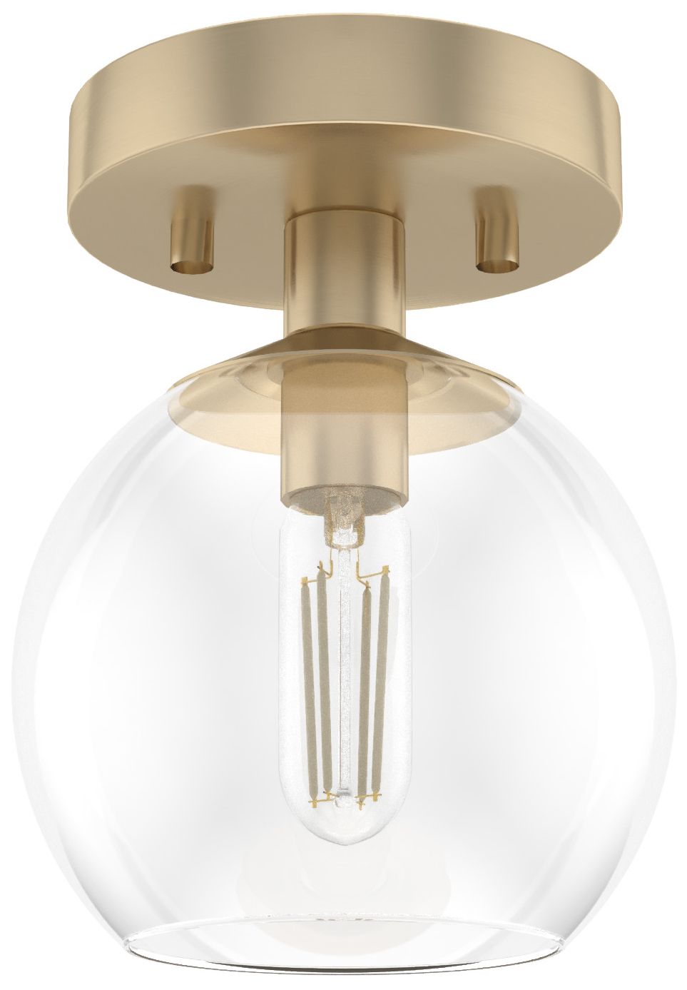 Hunter Xidane Alturas Gold with Clear Glass 1 Light Pendant
