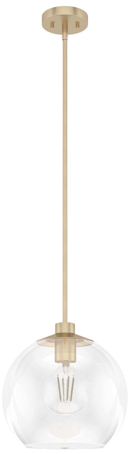 Hunter Xidane Alturas Gold with Clear Glass 1 Light Pendant