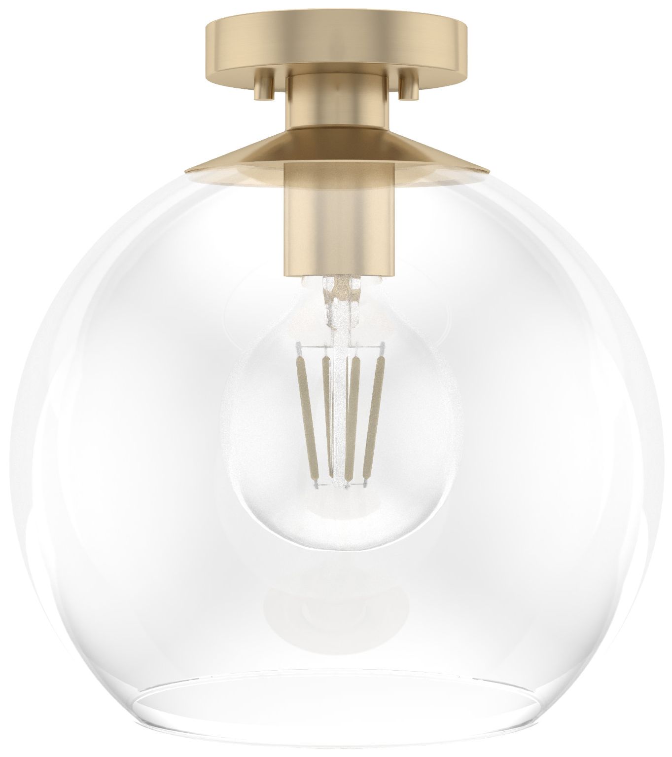 Hunter Xidane Alturas Gold with Clear Glass 1 Light Pendant