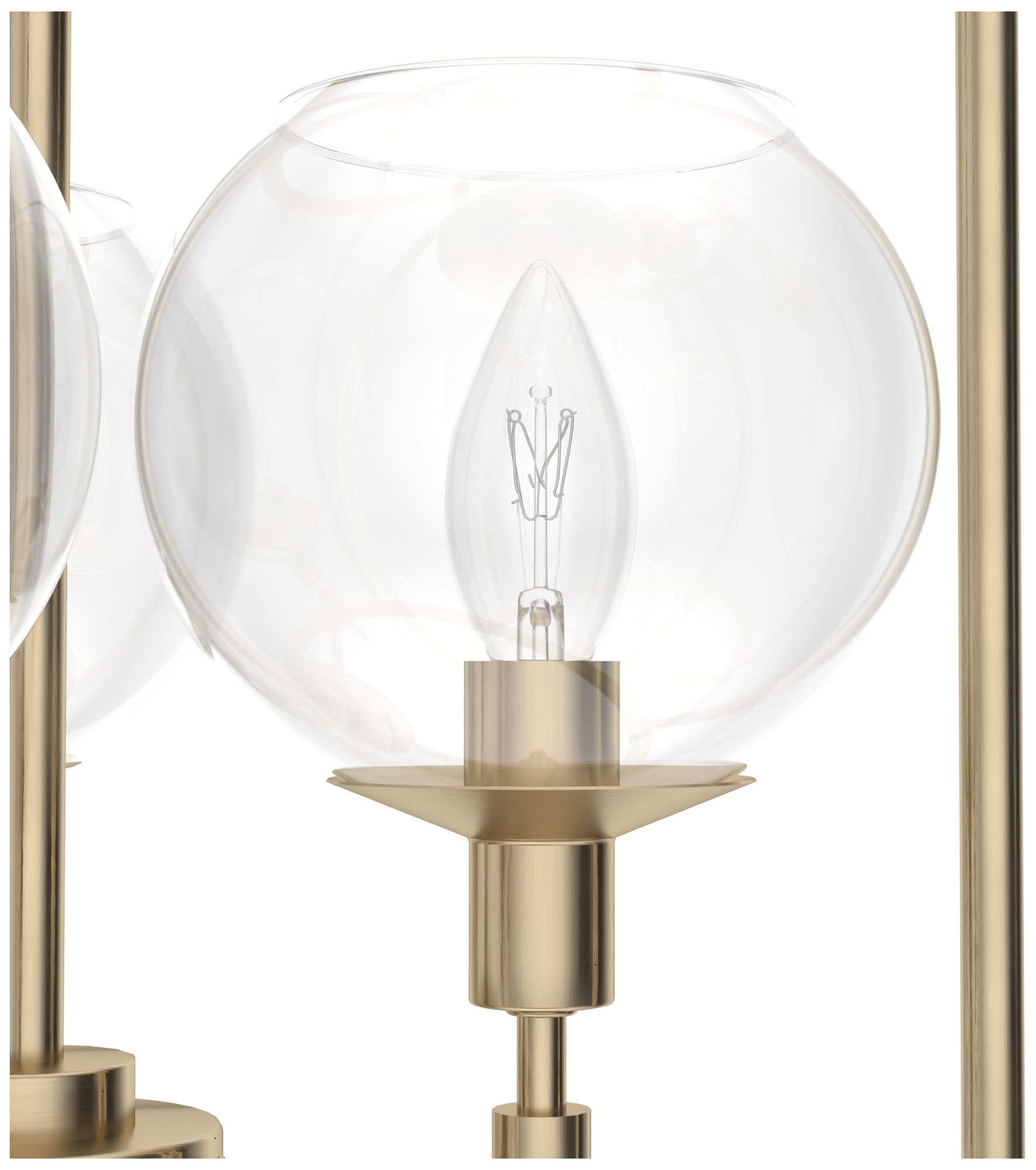 Image 2 Hunter Xidane Alturas Gold with Clear Glass 3 Light Pendant more views