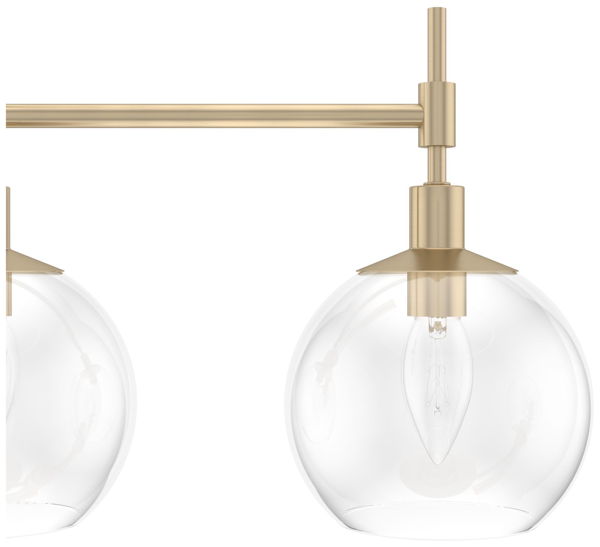 Image 7 Hunter Xidane Alturas Gold with Clear Glass 5 Light Chandelier more views