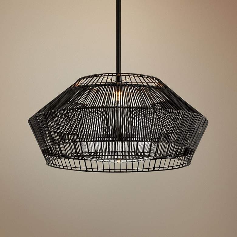 Image 1 Hunters Point 36 inch Wide Dark Espresso Pendant Light