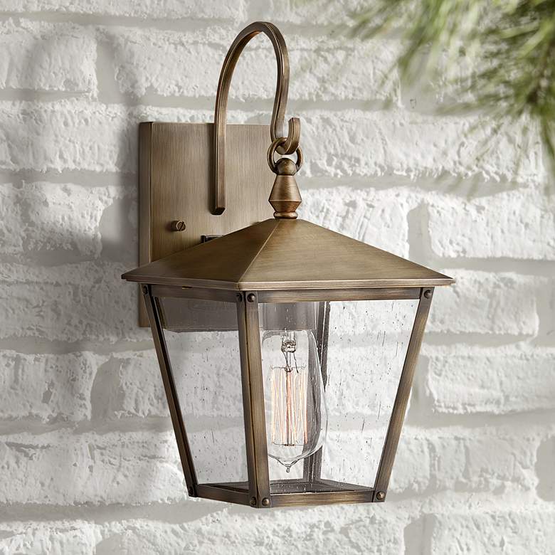 Image 1 Huntersfield 13 3/4 inch High Bronze Outdoor Wall Light