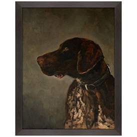 Image1 of Hunting Dog 41"W x 52"H Framed Art
