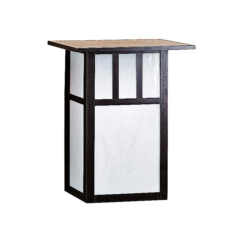 Image 1 Huntington 12" High Opalescent White Outdoor Wall Light