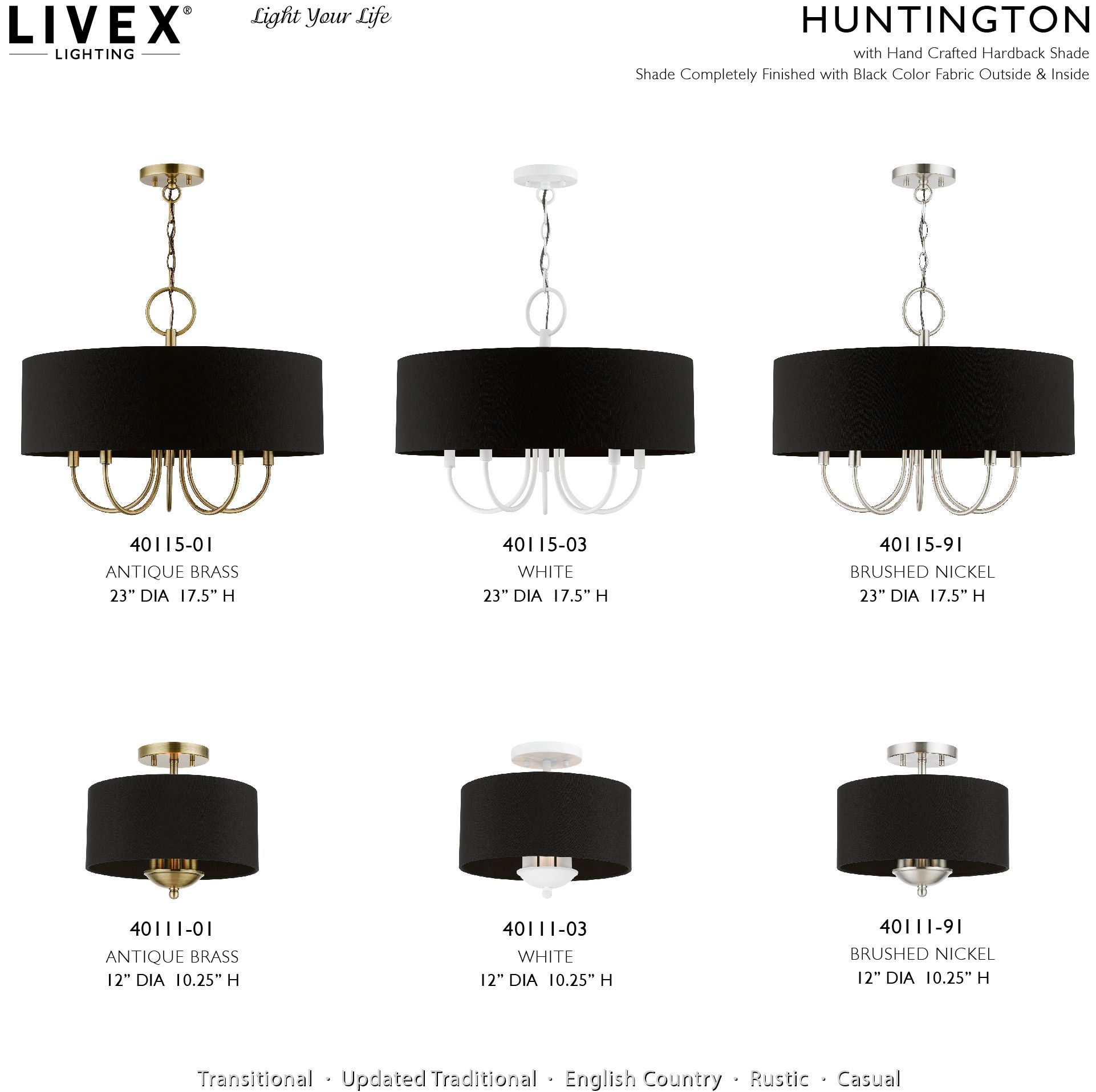 Huntington 12" Wide Brass Steel 3-Light Ceiling Light in scene