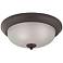 Huntington 15" Wide 3-Light Flush Mount - Oil Rubbed Bronze