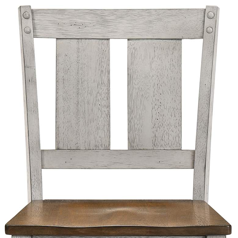 Image 2 Huntington 23 1/4" Oak White Wood Counter Stools Set of 2 more views