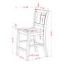 7_Huntington 23 1/4" Oak White Wood Counter Stools Set of 2 more views