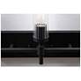 4_Huntington 24" Wide Black Vanity With Clear Ribbed Glass Shade more views