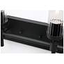 5_Huntington 24" Wide Black Vanity With Clear Ribbed Glass Shade more views
