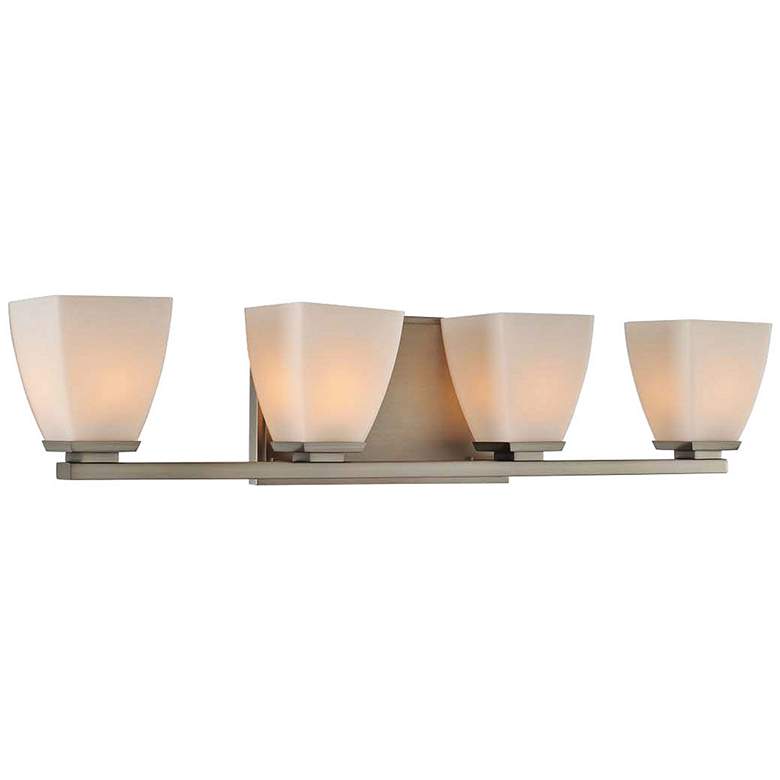 Image 1 Huntington 26" Wide Satin Nickel 4-Light Bath Light