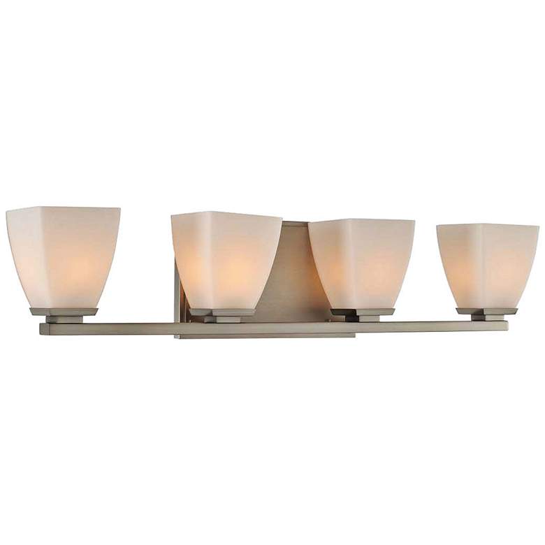 Image 1 Huntington 26 inch Wide Satin Nickel 4-Light Bath Light