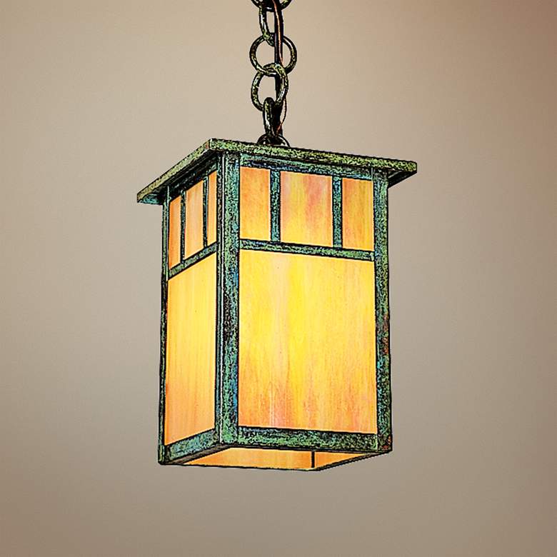 Image 1 Huntington 5" Wide Verdigris Patina Mini Pendant