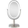 Huntington Nickel 3-Color Touch LED Vanity Makeup Mirror