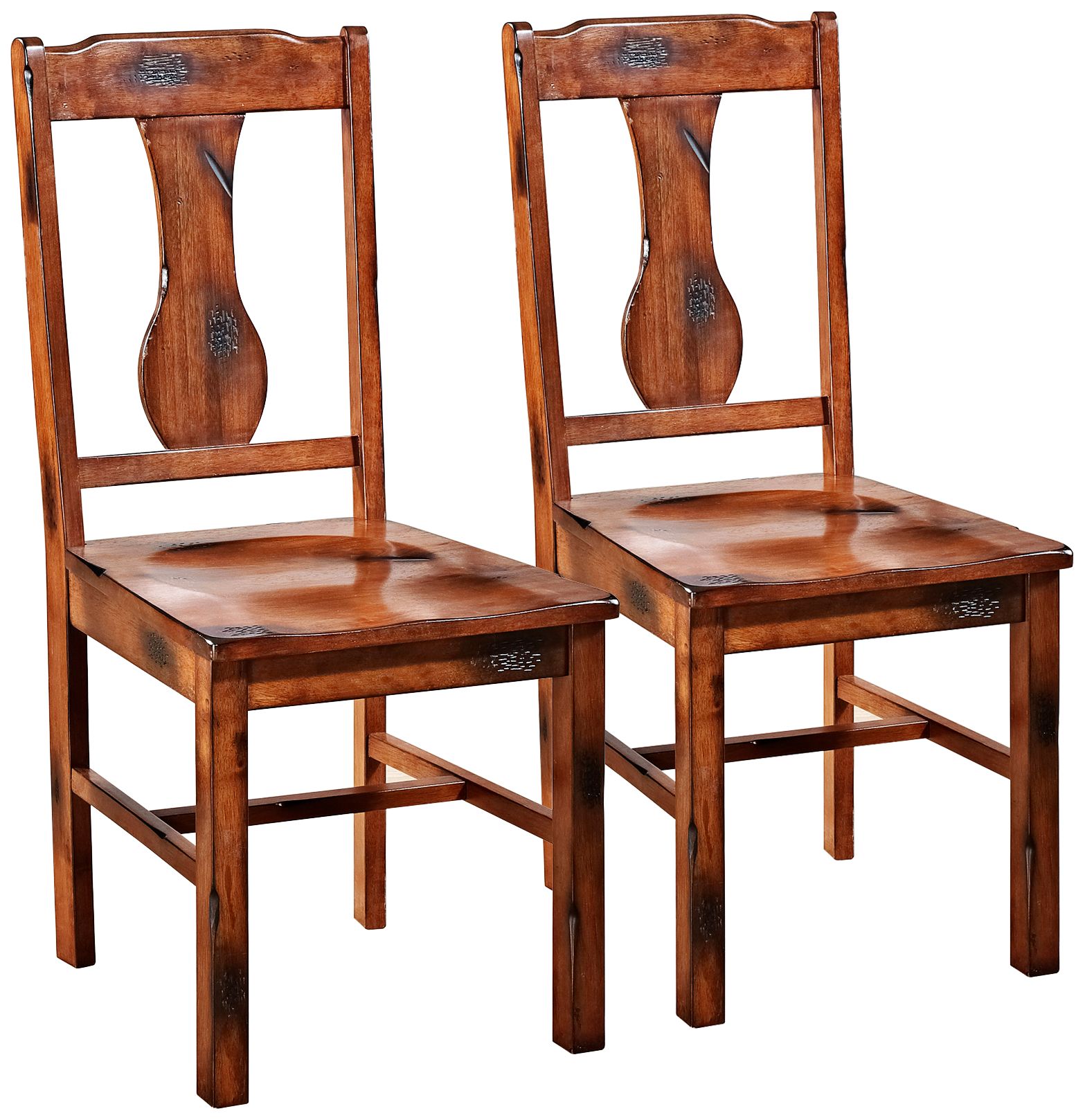 dark oak wood dining chairs