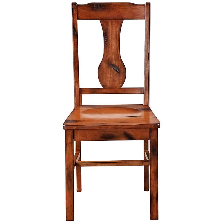 Huntsman Dark Oak Wood Dining Chair Set of 2 more views