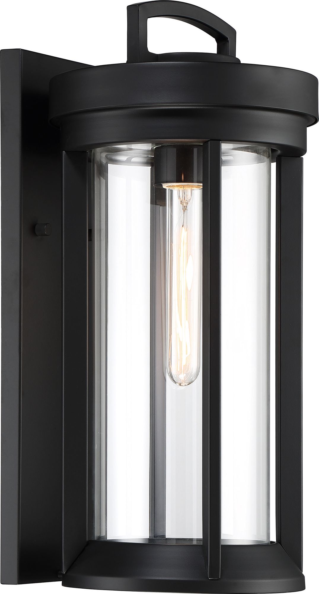 Image 2 Huron; 1 Light; Medium Lantern; Aged Bronze Finish with Clear Glass more views