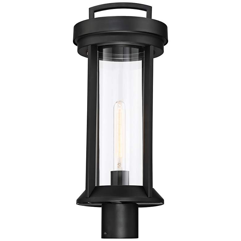 Image 3 Huron; 1 Light; Post Lantern; Aged Bronze Finish with Clear Glass more views