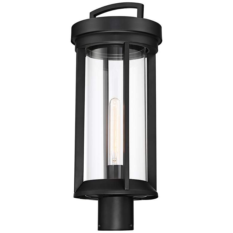 Image 4 Huron; 1 Light; Post Lantern; Aged Bronze Finish with Clear Glass more views