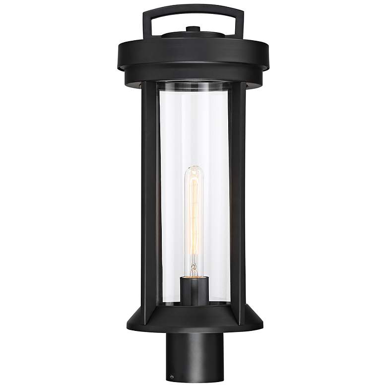Image 5 Huron; 1 Light; Post Lantern; Aged Bronze Finish with Clear Glass more views