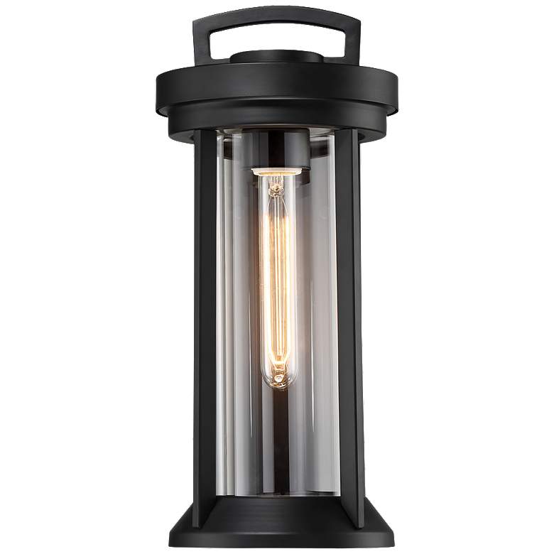 Image 1 Huron; 1 Light; Small Lantern; Aged Bronze Finish with Clear Glass