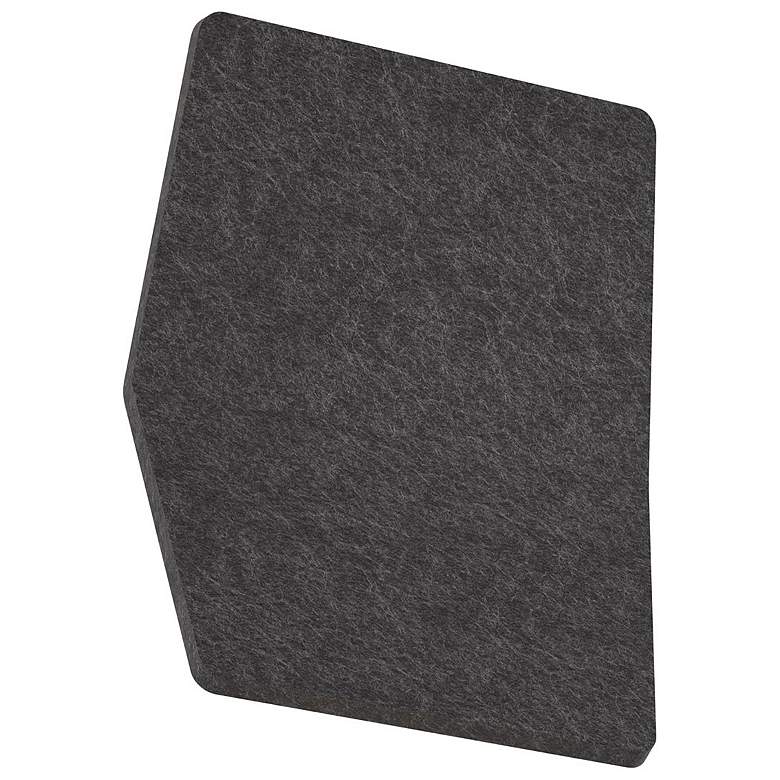 Image 1 Hush 10.6" Wide Dark Grey LED Acoustic Wall Sconce