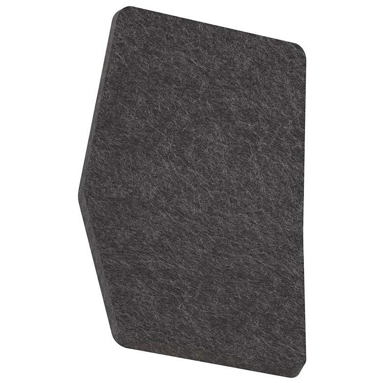 Image 1 Hush 8.7" Wide Dark Grey LED Acoustic Wall Sconce