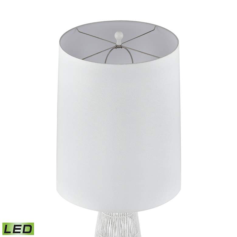 Image 3 Husk White Rope LED Basket Floor Lamp more views