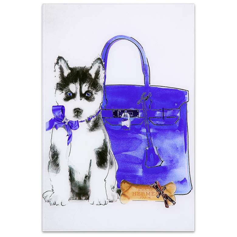 Image 1 Husky" Frameless Free Floating Tempered Glass Wall Art