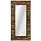 Hutchins Woodgrain Tile 24" x 48" Rectangular Wall Mirror