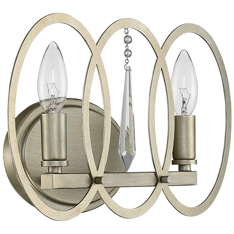 Image 4 Hutton 15.5 in. 2-Light Sterling Gold Bath Bar Vanity Light more views