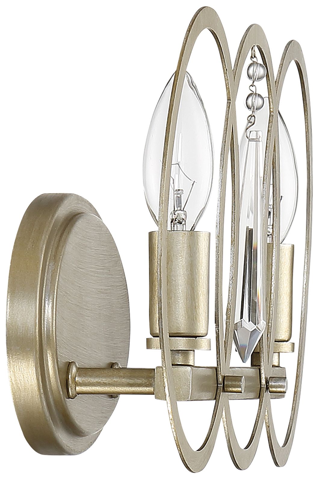 Image 6 Hutton 15.5 in. 2-Light Sterling Gold Bath Bar Vanity Light more views