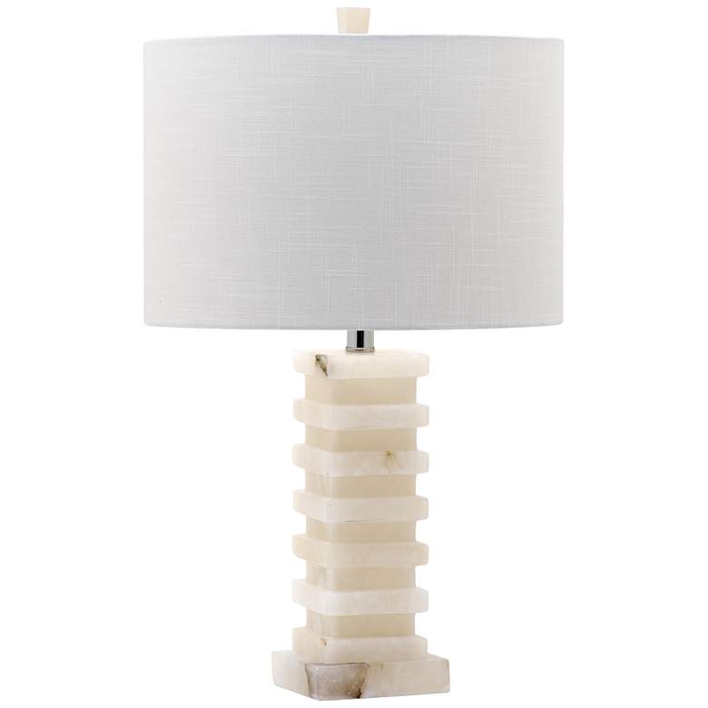 Image 1 Hutton Stacked Faux Alabaster Table Lamp