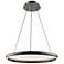 Huxley 1.63"H x 23.38"W 1-Light Pendant in Black Chrome