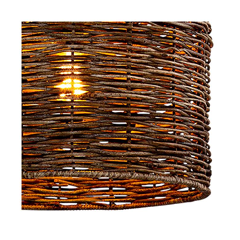 Image 3 Huxley 18" Wide Tidepool Bronze LED Basket Pendant Light more views