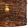 Huxley 18" Wide Tidepool Bronze LED Basket Pendant Light
