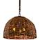 Huxley 24" Wide Tidepool Bronze LED Basket Pendant Light