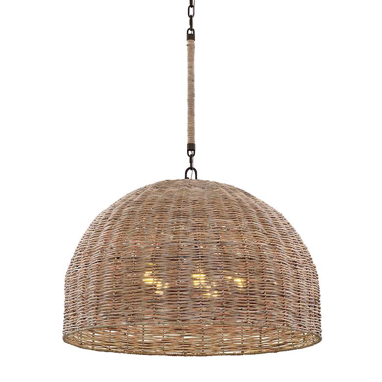 Image 2 Huxley 33 3/4" Wide Tidepool Bronze LED Basket Pendant Light