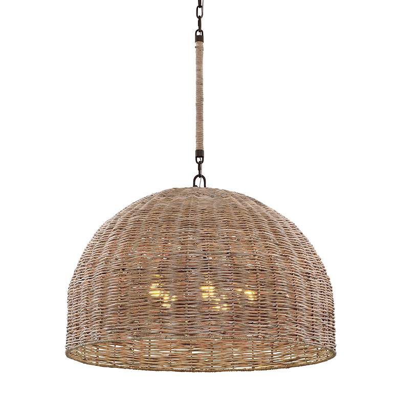 Image 2 Huxley 33 3/4 inch Wide Tidepool Bronze LED Basket Pendant Light