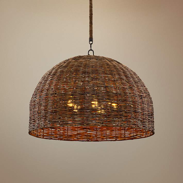 tobacco basket light fixture Linear Pendant offering ample space for various items while maintaining a sleek profile Set of 3 Thin Necked