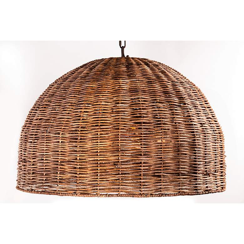 Image 4 Huxley 33 3/4" Wide Tidepool Bronze LED Basket Pendant Light more views