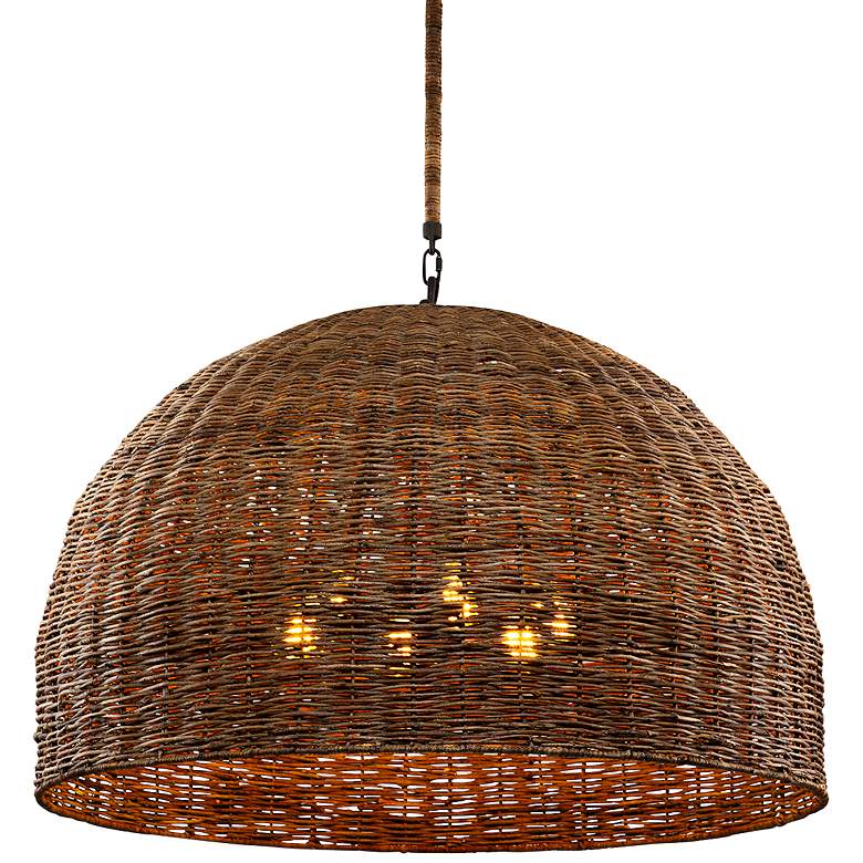 Image 2 Huxley 43 3/4" Wide Tidepool Bronze LED Basket Pendant Light