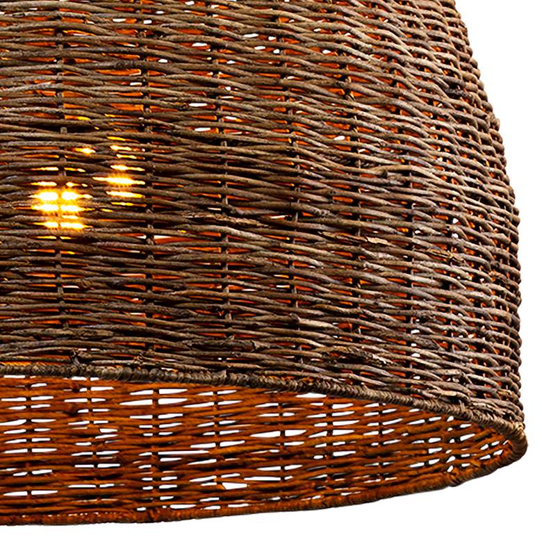 Image 3 Huxley 43 3/4" Wide Tidepool Bronze LED Basket Pendant Light more views